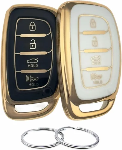 Miniatura 8 de REPROTECTING - Funda de poliuretano termoplástico para llavero compatible con Hyundai Elantra Elantra GT Ioniq Sonata Tucson 2016-2021《no