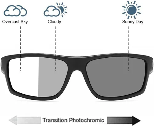 Miniatura 3 de Gafas de seguridad envolventes con lente completa y lectores fotocrómicos para deportes y aumento para leer de seguridad para hombres y mujeres