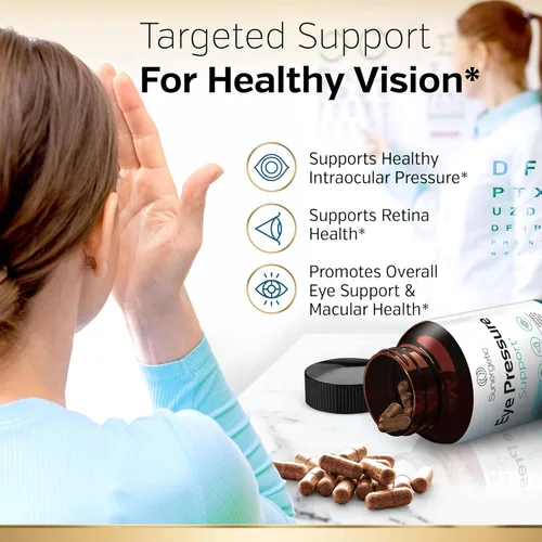 Miniatura 4 de Sunergetic Suplemento prémium para apoyar la presión ocular, suplemento para la presión ocular con azafrán, luteína, zeaxantina, arándano y corteza