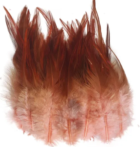 Happy Feather 200 piezas de plumas de gallo para manualidades, plumas de faisán naturales de 5 a 7 pulgadas, aretes colgantes de bricolaje con Rosa