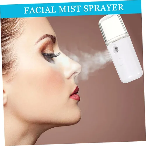 Miniatura 6 de 1 unidad USB recargable nanómetro humidificador facial portátil de mano pulverizador dispositivo de humedad para mujeres y niñas para viajes
