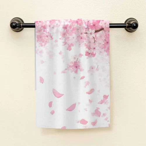 Miniatura 3 de HGOD DESIGNS Toallas de mano con diseño de flor de cerezo, hermoso patrón de flores de cerezo, toalla de mano suave para baño, cocina, yoga