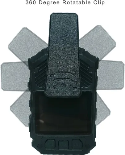 Miniatura 3 de MIUFLY Cámara Corporal de Policía 1296P con Pantalla de 2 Pulgadas, Visión Nocturna, GPS, Memoria Integrada de 128G