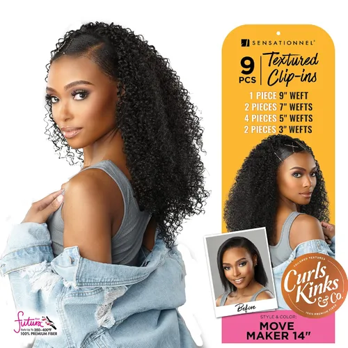 Miniatura 3 de Sensationnel Curls Kinks & Co - Clip texturizado - MOVE MAKER 14″ (Color: 2 marrón oscuro)