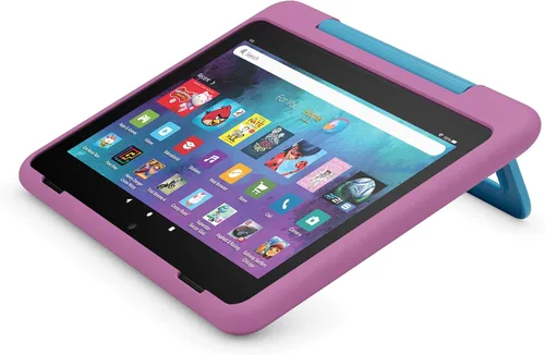 Miniatura 2 de Funda infantil Amazon para tablet Fire HD 8 (solo compatible con tablets de 12ª generación). Jungle Cat