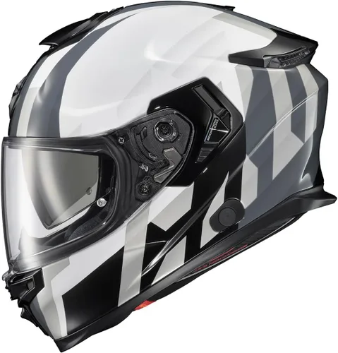 Miniatura 12 de ScorpionEXO Eclipse - Casco de motocicleta de cara completa con escudo listo para Pinlock, bolsillos para altavoces listos para Bluetooth, serie