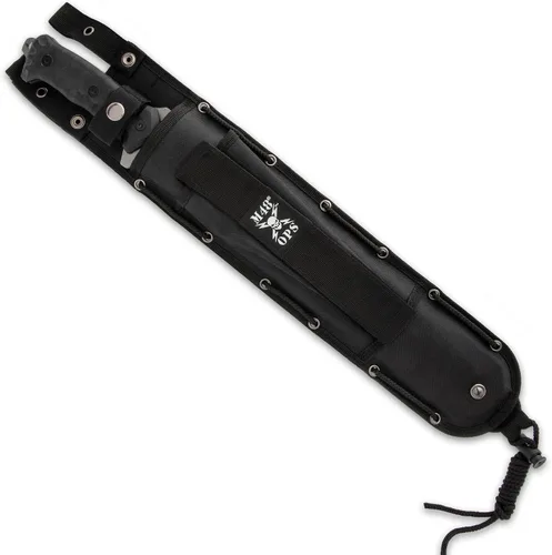 Miniatura 2 de M48 Combat Machete Gen II y Funda - Hoja de Acero Inoxidable Acabado galvanizado de titanio, mango de TPU - Longitud 17 3/4