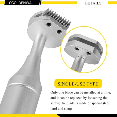 Miniatura 4 de CGOLDENWALL Probador de adhesión de escotilla cruzada Kit de probador de corte cruzado Multi-cuchillas con cuchillas de 0.039 in/0.079 in/0.118 in