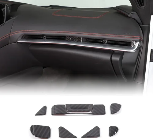 Miniatura 13 de CHEAYAR Funda de cargador de teléfono con patrón de fibra de carbono compatible con Chevrolet Corvette C8 2020-2023, funda de carga inalámbrica