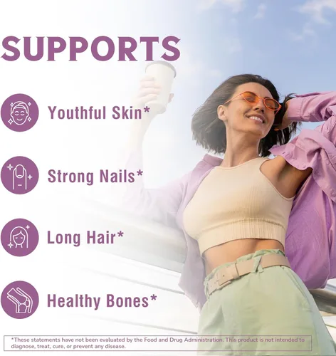 Miniatura 2 de Vitalibre Polvo de Péptidos de Colágeno Múltiple Tipo I II III V X, Proteína de Colágeno Hidrolizada para Mujeres y Hombres, Piel, Cabello, Uñas