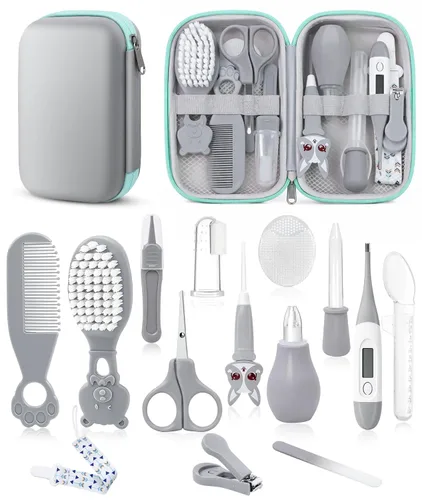 Miniatura 8 de Kit de Cuidado y Aseo para Bebés, Kit de Cuidado de Seguridad para Recién Nacidos, con Cepillo y Peine, Cortauñas, Termómetro, Pinza para Chupete