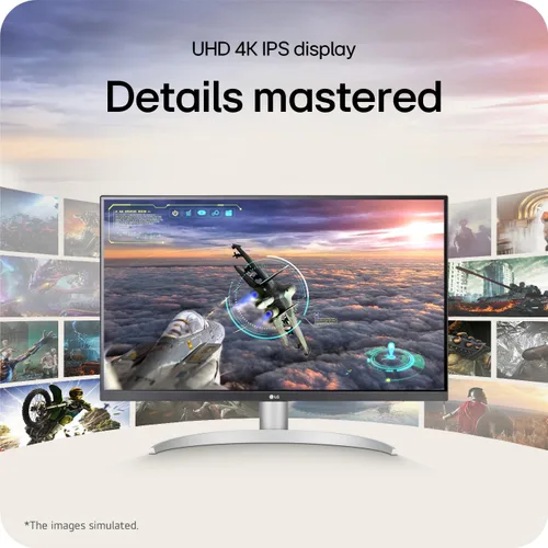 Miniatura 4 de LG 27UP650K-W Monitor 27" Ultrafino 4K UHD (3840 x 2160) IPS para Computadora, 60Hz, 5ms, DisplayHDR 400, Modo Lector, Protección contra parpadeo