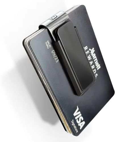 Miniatura 3 de M-Clip Clip para dinero, alternativa minimalista y delgada para llevar en el bolsillo delantero, soporte para efectivo y tarjetas de crédito