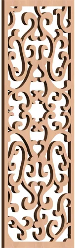 Miniatura 23 de Smithfield Paneles de pared decorativos de madera con calado, 13 3/8 pulgadas de ancho x 34 3/8 pulgadas de alto x 3/8 de alto, roble rojo rojo