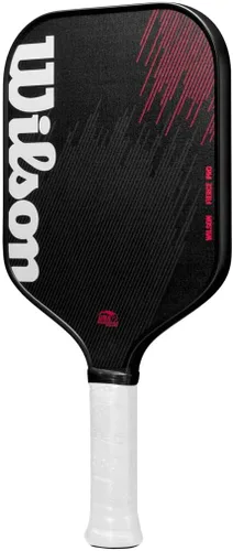 Miniatura 3 de WILSON Fierce Series - Paletas de pickleball de 0.512 in, tamaño de agarre 2-4 1/4 pulgadas Negro/Blanco/Rojo
