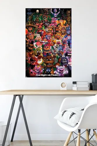 Miniatura 4 de Trends International Five Nights at Freddy's - Póster de pared Ultimate Group, 22.375 x 34 pulgadas, versión sin marco