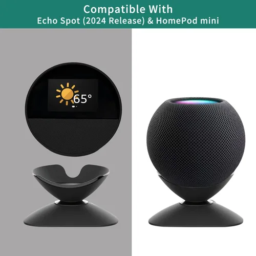 Miniatura 2 de Soporte para Echo Spot (versión 2024), soporte de montaje ajustable compatible con HomePod mini