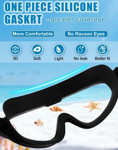 Miniatura 4 de Gafas de natación WIN.MAX, paquete de 2, antivaho, anti UV, con vista clara para hombres, mujeres, niños y niñas, gafas de natación para adultos