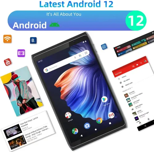 Miniatura 3 de Tablet Android 8 pulgadas, Tableta Android 12.0 de 32GB de almacenamiento con expansión SD de 1024GB, PC de tabletas, procesador Quad-core 2GB RAM