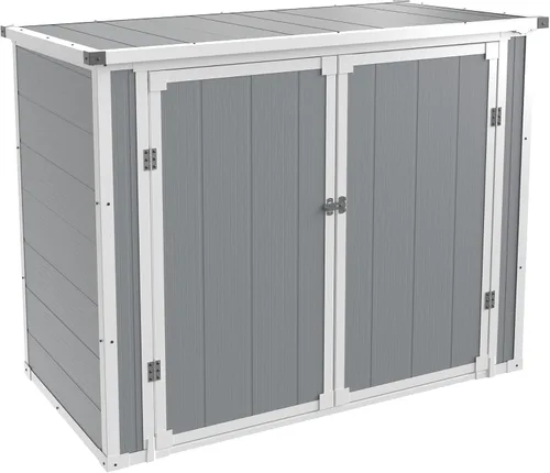 Miniatura 11 de UDPATIO 120 Gallon Deck Box Outdoor Storage Box Lockable Waterproof Resin Indoor Outdoor Storage Container for Patio Cushions, Tools, Package