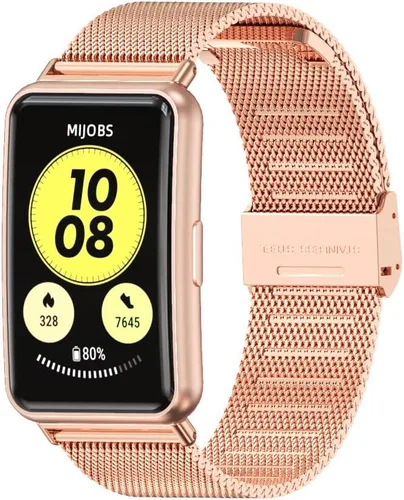 Miniatura 4 de 3Chome Correa compatible con Huawei Watch Fit Smartwatch, pulsera de acero inoxidable para Huawei Watch Fit