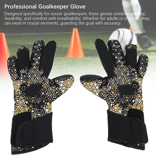 Miniatura 8 de Alomejor Guantes de portero, palma de látex antideslizante con reverso de neopreno transpirable para fútbol y fútbol