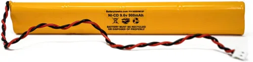 Miniatura 2 de (5 unidades) BAT9.6V700 9.6v 900mAh Señal de salida Luz de emergencia ELBB003 ELB-B003 NiCad Batería Reemplazo ELB-B004 ELBB004 OSA228 CUSTOM-306-U