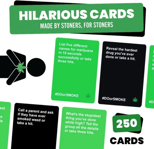 Miniatura 3 de Juego de fiesta Do or Smoke para adultos - 250 cartas de desafío, fácil de jugar, gran regalo para fumadores