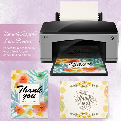 Miniatura 3 de Geosar 200 hojas de papel de cartulina de lino de 8.5 x 11 pulgadas, tarjeta con textura de invitación, peso pesado, 92 libras, 8.82 oz/m²