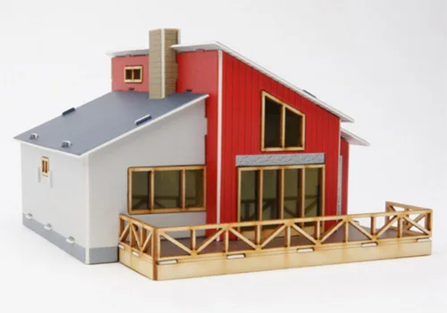 Miniatura 5 de Kit de modelo de madera de escritorio Casas en el ático / YGPM250 por Young Modeler