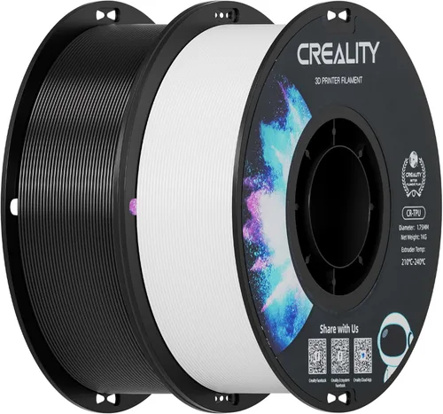 Miniatura 23 de Creality Filamento ABS de 1.75mm, color negro, 2 kg, paquete de filamento para impresora 3D, excelente resistencia, inodoro, no tóxico, estabilidad