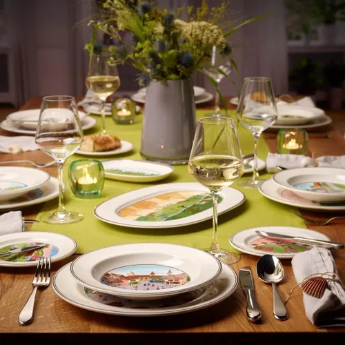 Miniatura 3 de Villeroy & Boch Design Naif - Plato llano #5-By the Fireside, 10.5 pulgadas, blanco/colorido