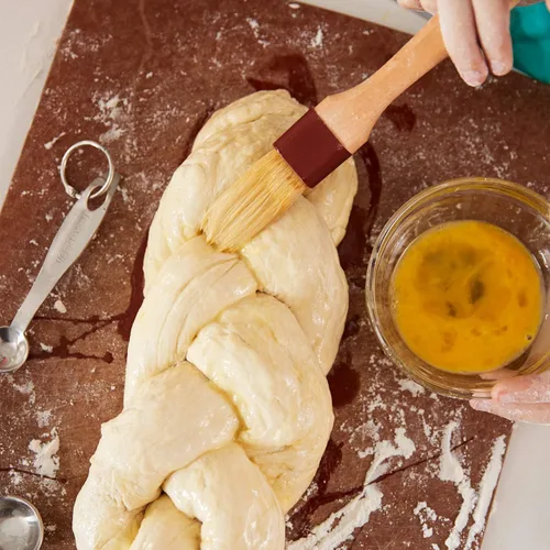 Miniatura 6 de Boao 4 cepillos de pastelería, cepillo de cerdas naturales para cocinar y hornear, cepillos de barbacoa para mantequilla, tostador, aceite, huevo