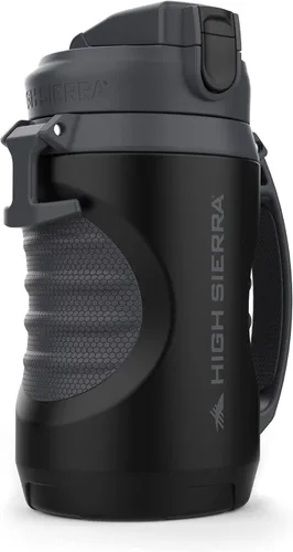 Miniatura 11 de HIGH SIERRA, [Libre de BPA] Botella de agua aislada de 64 onzas, boquilla de silicona, anclaje de valla integrado, mantiene el agua fría durante