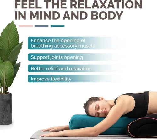 Miniatura 4 de Yes4All Triple-Layer Sponge Yoga Bolster Pillow for Restorative Yoga & Meditation - Versatile Yoga Support Pillow, Balance & Poses Modification