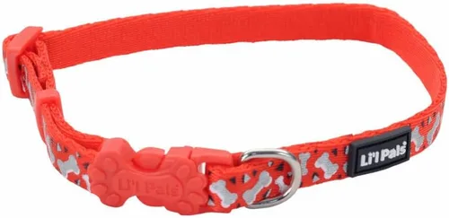 Miniatura 8 de Coastal Pet - Li'l Pals - Collar reflectante para perro, corazón rosa reflectante, 3/8 x 8 a 12 pulgadas
