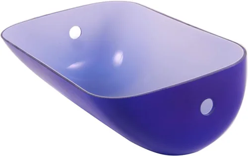 Miniatura 3 de Pantalla de lámpara de banqueros de vidrio (azul)