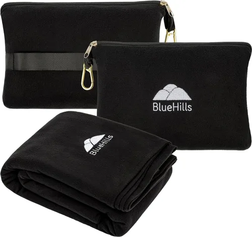 Miniatura 13 de BlueHills Mantas de Viaje Ultra Compactas para Dos con Estuche de Transporte Portátil Estuche Mantas de Avión Grandes de Felpa Suave Premium Paquete