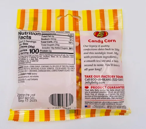 Miniatura 2 de Jelly Belly 45118 Jelly Belly Candy Corn de 3 onzas, paquete de 3