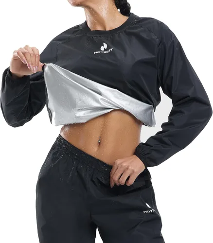 HOTSUIT Traje de sauna para mujer, duradero, gimnasio, entrenamiento, sauna, chaqueta, pantalones, trajes de sudor