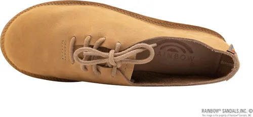 Miniatura 3 de Rainbow Sandals Zapato Mocca de cuero fresado de una sola capa para mujer, Arco iris