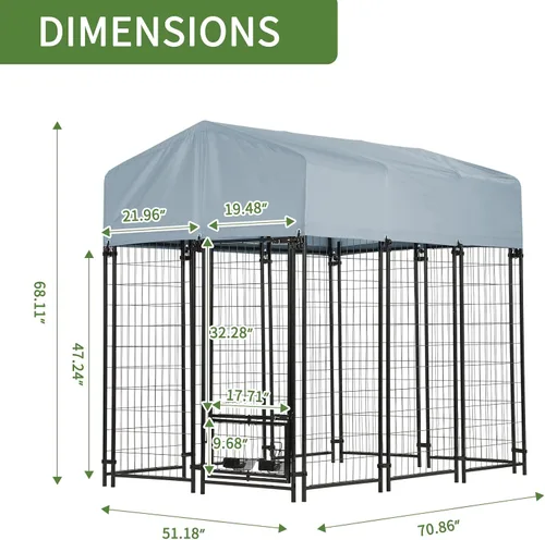 Miniatura 2 de Perrera para perros al aire libre