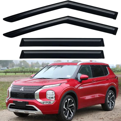Miniatura 97 de YQAUTEC Viseras de Ventana Protectores de Lluvia para Honda Civic 2022 2023 2024 2025 2026, Deflectores de Viento de Ventilación de Ventana Fuera