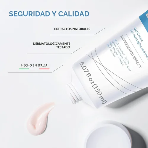 Miniatura 5 de Dulàc - Diosmin Legs 5.07 fl oz - Tratamiento de venas varicosas para piernas, crema de gel para circulación y arañas vasculares, efecto refrescante