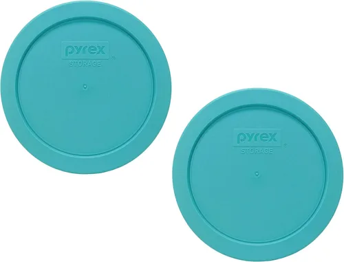 Miniatura 4 de Pyrex 7201-PC 4 tazas turquesa tapa de repuesto para almacenamiento de alimentos (paquete de 4) - Fabricado en Estados Unidos