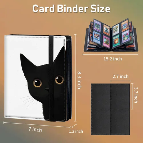 Miniatura 2 de Carpeta de tarjetas intercambiables, 4 bolsillos para tarjetas intercambiables, soporte para tarjetas de intercambio de tarjetas, bolsillos de doble