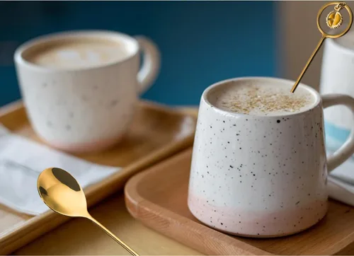 Miniatura 4 de Ouliget Mini cucharas de café expreso de acero inoxidable, modelado de frutas Durian, cucharaditas de postre, cucharas agitadoras Demitasse
