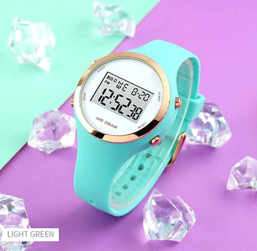 Miniatura 49 de Women LED Display Elecreonic Watch Fashion Chrono Alarm Digital Clock Woman Outdoor Sport Wirstwatch