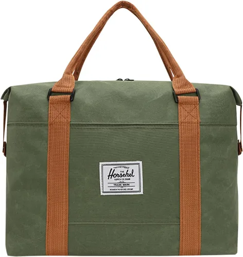 Bolsa de viaje para artículos personales, bolsas de gimnasio expandibles, bolsas de lona para deportes y viajes de fin de semana, Verde, Grande