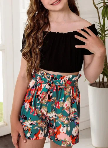 Miniatura 2 de blibean Conjuntos de ropa para niñas adolescentes, trajes elegantes tallas 4-13 años